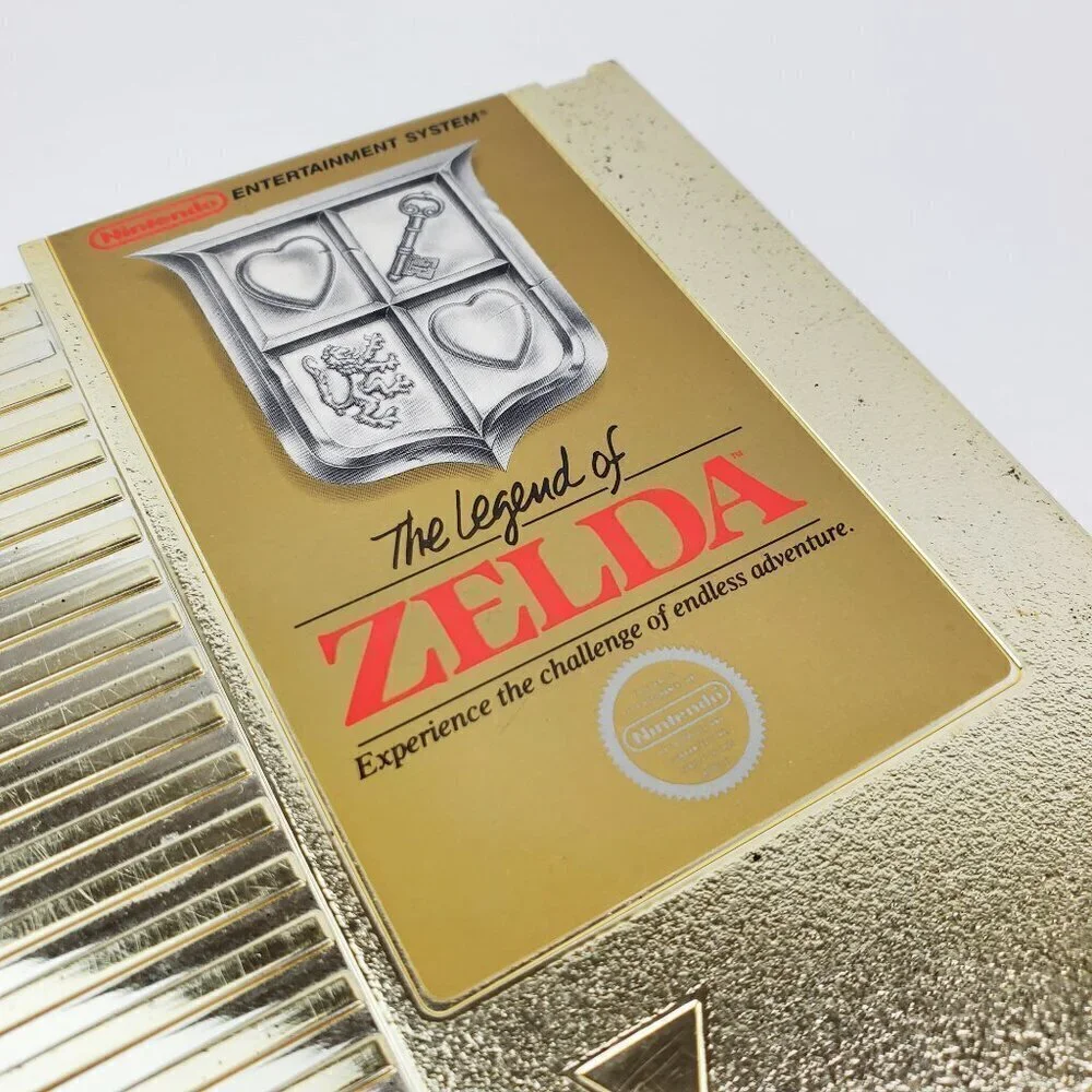 Legend of Zelda Gold NES Nintendo Video Game Authentic 1987 Tested